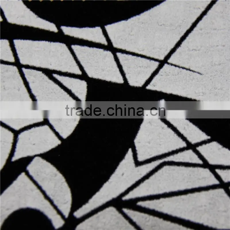 warp knitting korea velvet dyed brushed fabric with flocking