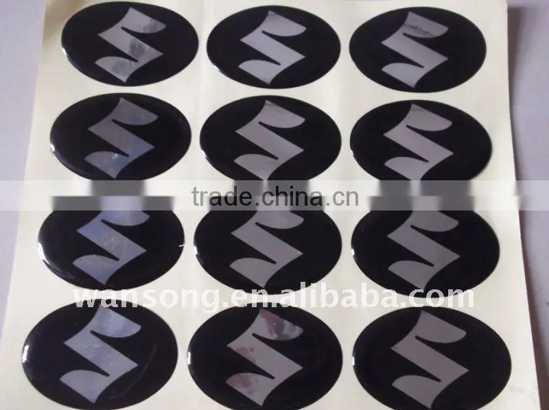 Promotional crystal domed 3d clear custom epoxy sticker with high quality