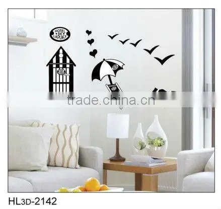 New Special Mural House Sunny Beach Leisure Style Removable Decoration Wall Stickers