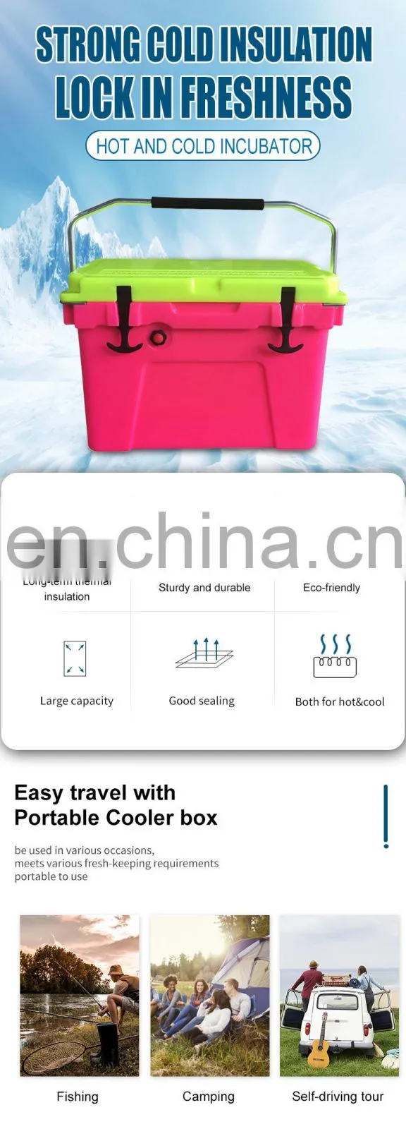 portable cooler box hiking modern camping cans travel travel fishing box ice chest cooler box