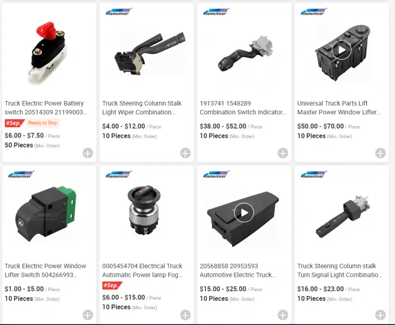 All Types Truck Switches For VOLVO For SCANlA For Merce des Benz For DAF For RENAULT For MAN For lVECO