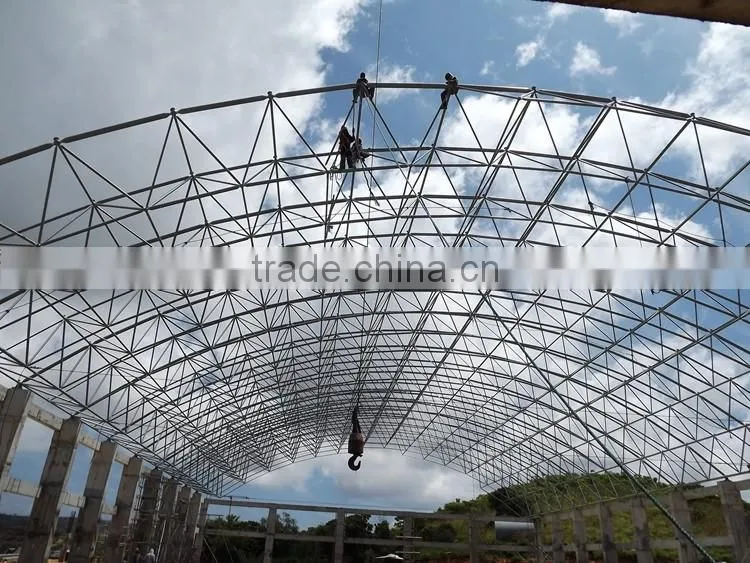 Top quality long span steel swimming pool roof