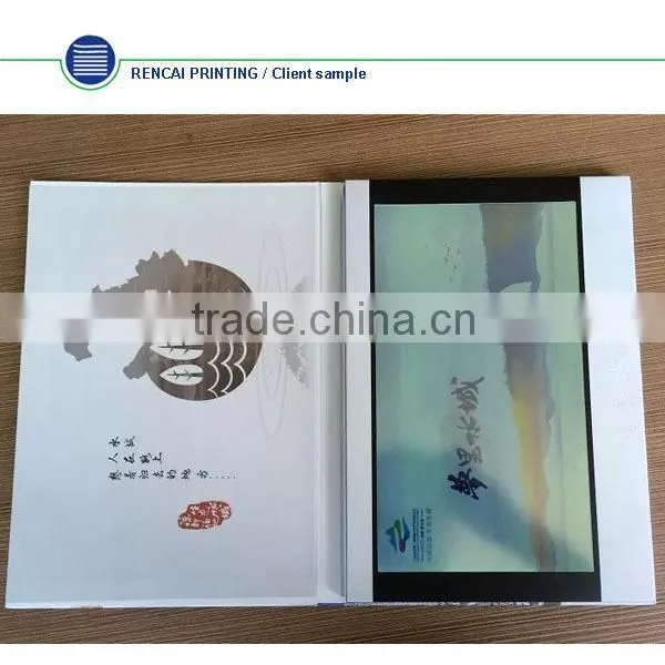 2016 newest invitation video brochure card/ lcd video greeting card oem, promotion digital lcd video business card