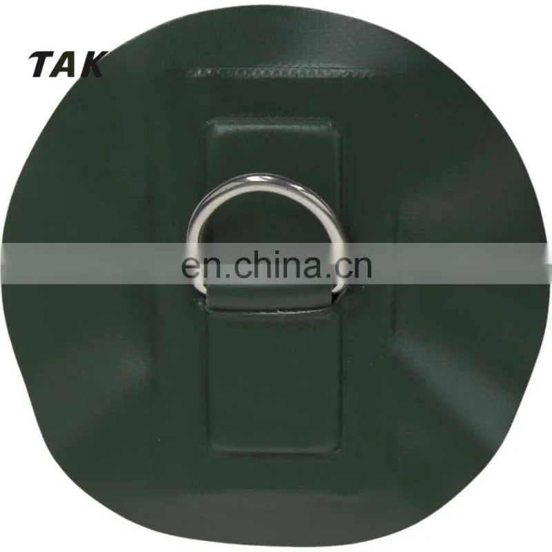 14cm Diameter Stainless Steel D-Ring Replacement Patch PVC for RIB Inflatable Boat