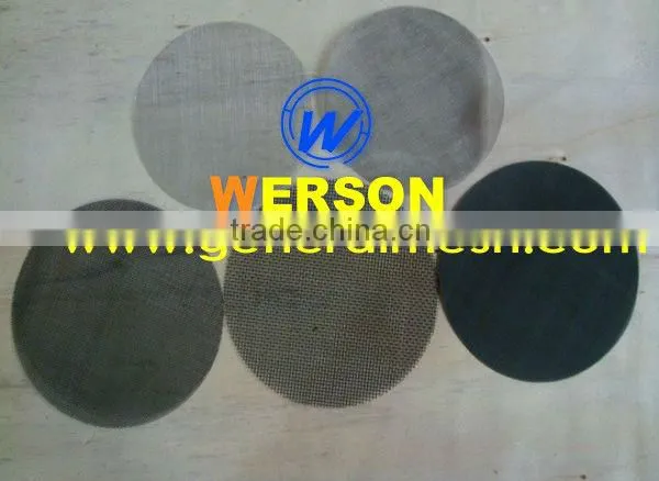 senke single layer stainless steel wire mesh filter disc