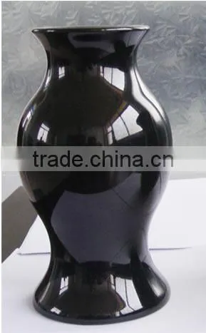 Black Granite Headstone Vase