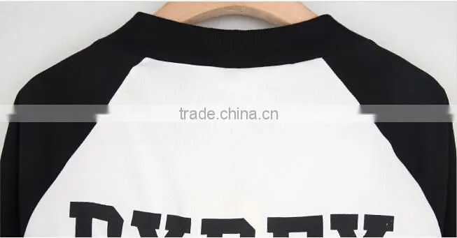 In the fall of the new female fashion leisure short coat black and white stitching fleece jacket dress
