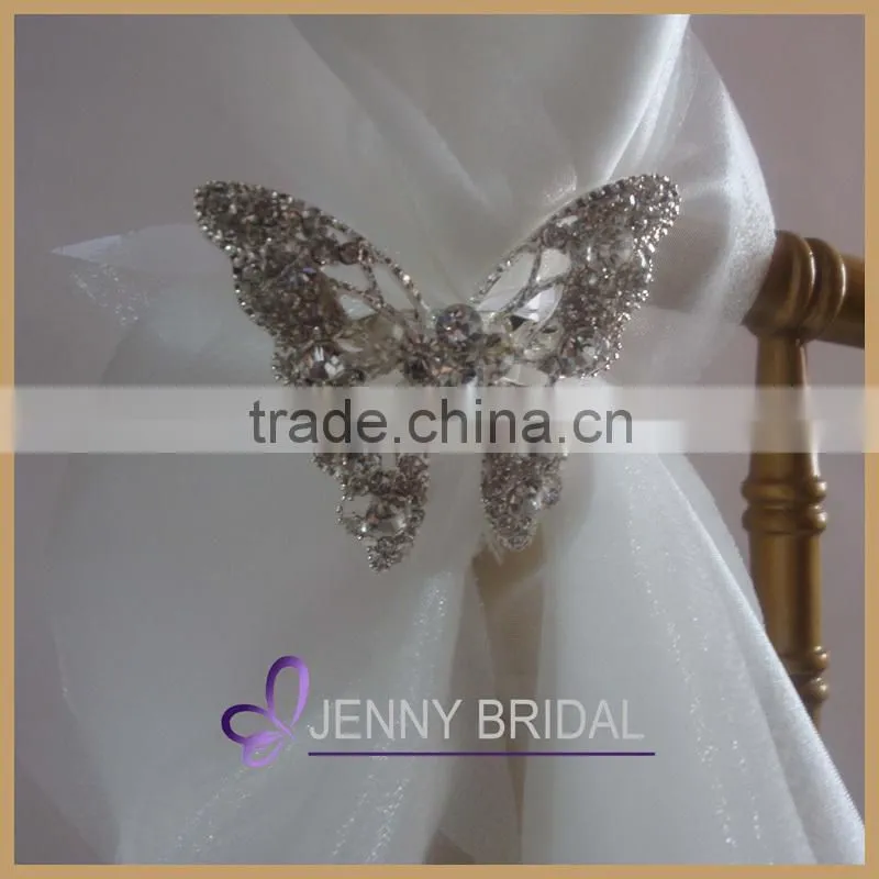 C147D white wedding chair brooch sash for sale