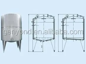 Stainless Steel Milk/Yogurt Fermentation Tank (Fermentor)