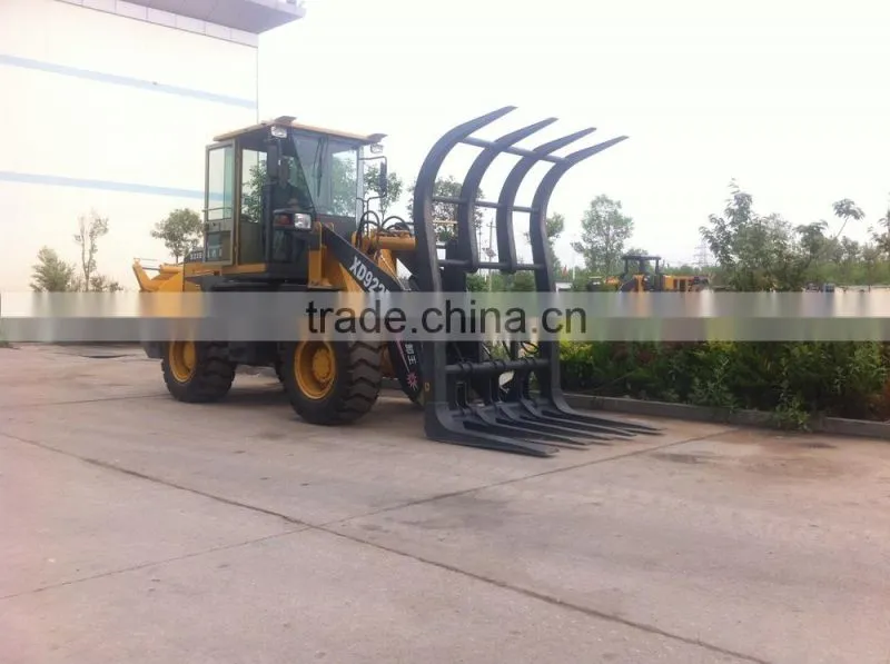 XD922E 1.8T Grass Grab Loader with CE FOR SALE (Fram equipment machinery)Grass loader suger cane loader MADE IN CHNA