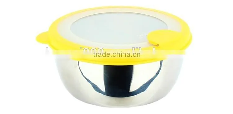 Home garden tableware series keep food fresh stainless steel container food bowl for picnic party