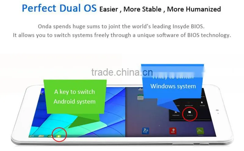 Onda V820w Quad Core 2G 32G 8 inch 1280X800 Intel IPS Screen Operating system windows10 tablet pc usa