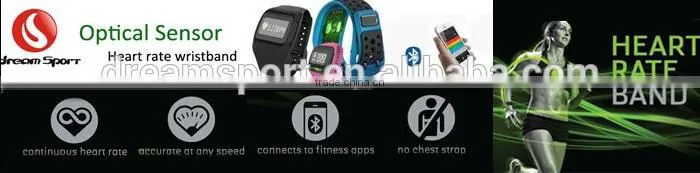 Optical heart rate wirstband heart rate monitor watch