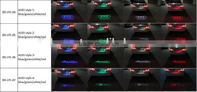 3D Shadow Light car license ghost shadow projector logo laser fog light for BMW