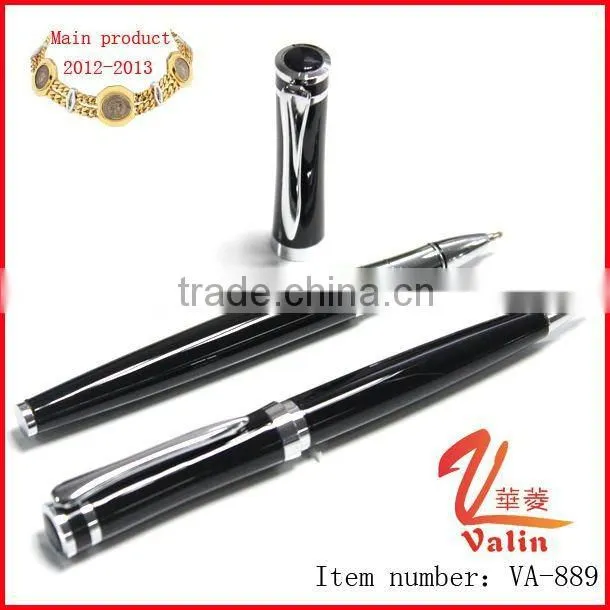 Fashion white corporate pens with logo