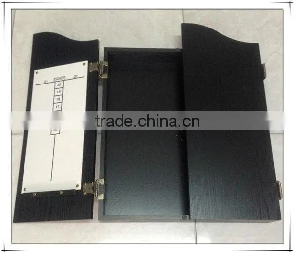 MDF black darts cabinet dart board / dart boxes for dartboard