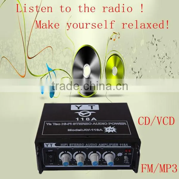 boombox subwoofer amplifier YT-118A with CD/VCD/DVD input