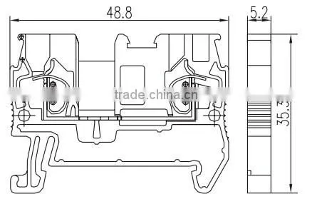 ST3-2.5 din rail power supply terminal block