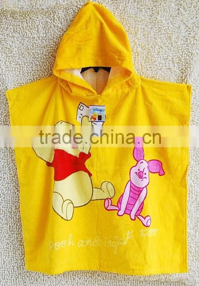 100% Painting Cotton Hooded Beach Towel