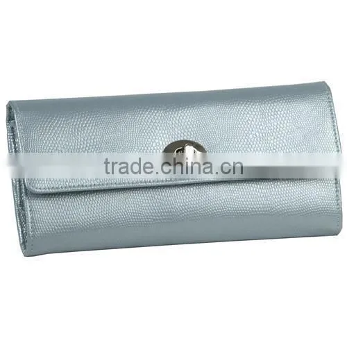Exquisite Fashion Light Blue PU Leather Travel Jewelry Case