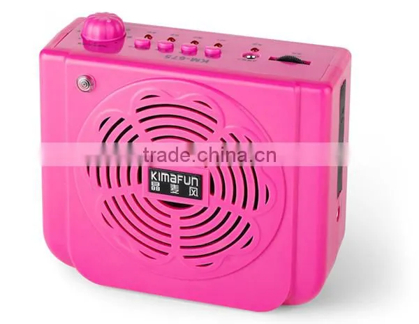 15W easy operation Mini Waistband Amplifier With USB,TF,remote control and reverberation functions