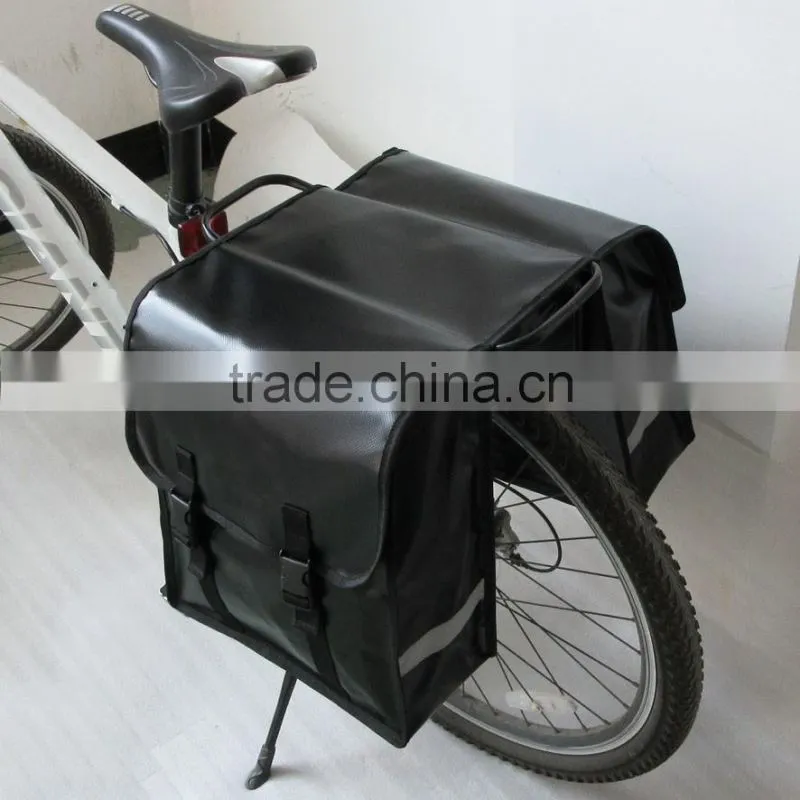 Hot Sale Leather Bicycle Double Pannier Bag