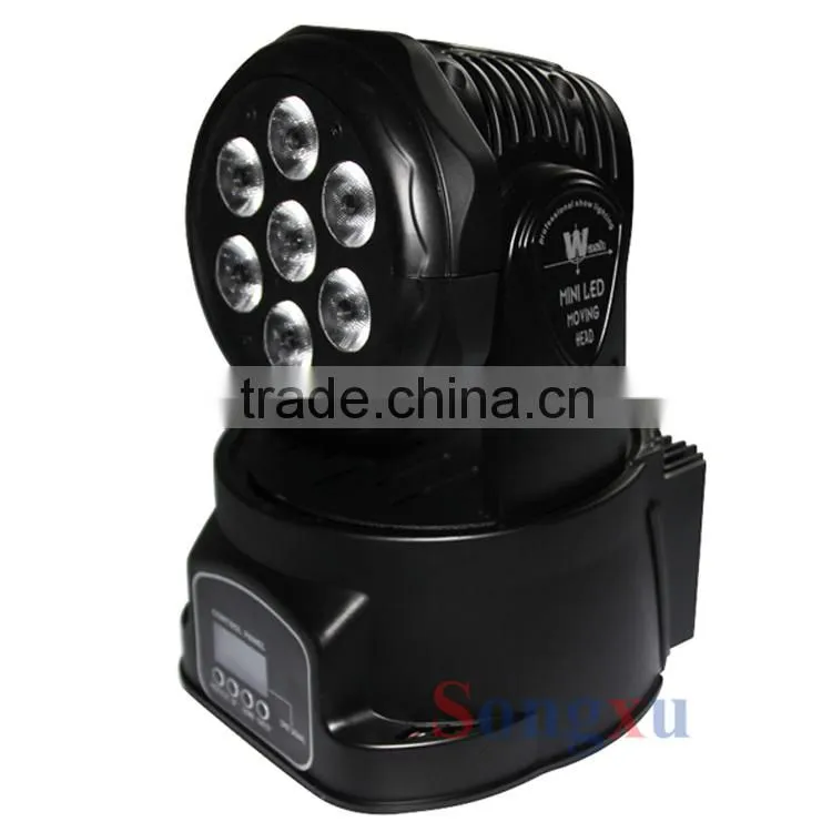 wholesale competitive price rgbw 7x10w led mini moving head wash light