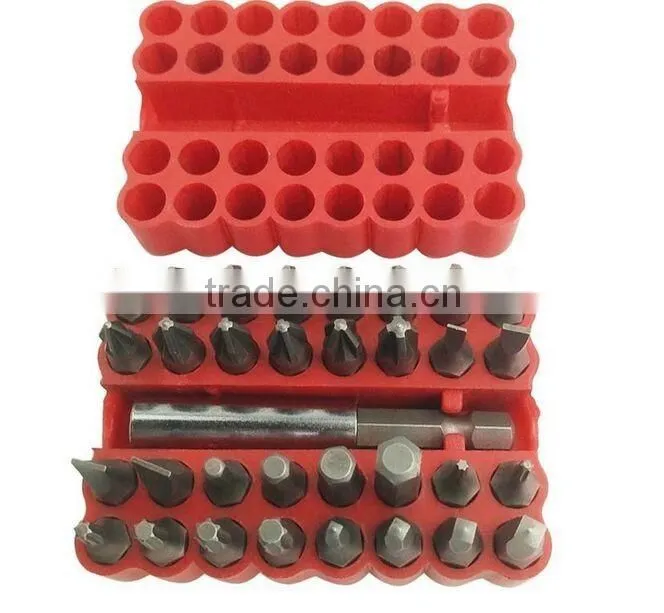 33 PCS Cr-v popular promotional bit with plastic packing