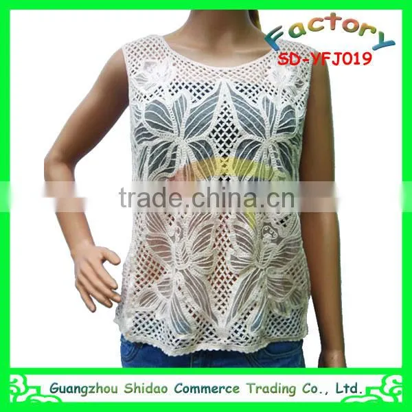 fashionable trendy high quality unique lace design women custom clothing