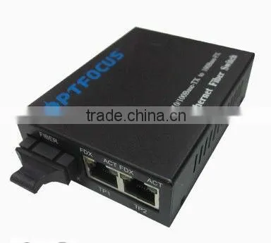 3 ports Gigabit Ethernet Optical Fiber Switch
