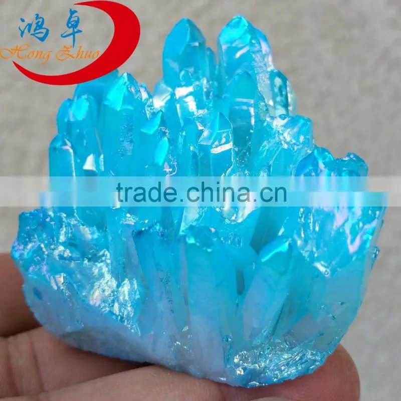 Wholesale Pink Flame Aura Crystal Quartz Cluster
