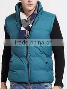 sleeveless winter men plus size down coat