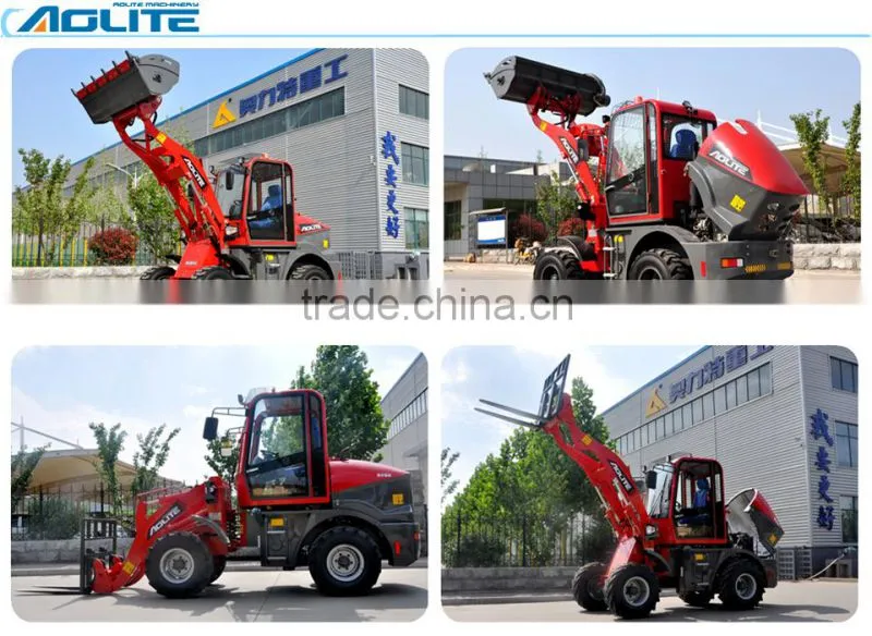 LED light chinese top brand wheel loader with mixing bucket