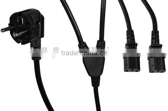 Y splitter power cord
