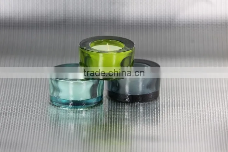 Wholesale beautiful soy candle in ger glass jar