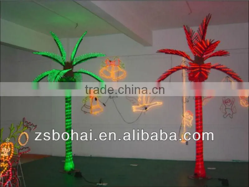 factory direct IP68 decorative led coconut palm tree light