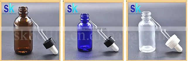 essential oil /e liquid glass bottles glass dropper bottle 30ml amber in the tubes