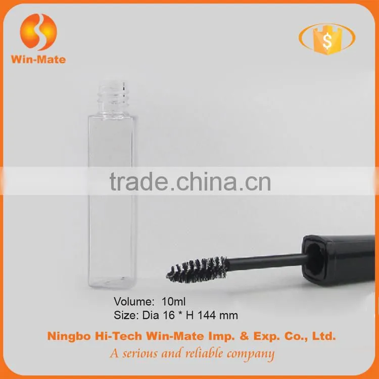 New style classical empty 1.6*14.4cm plastic clear mascara tube
