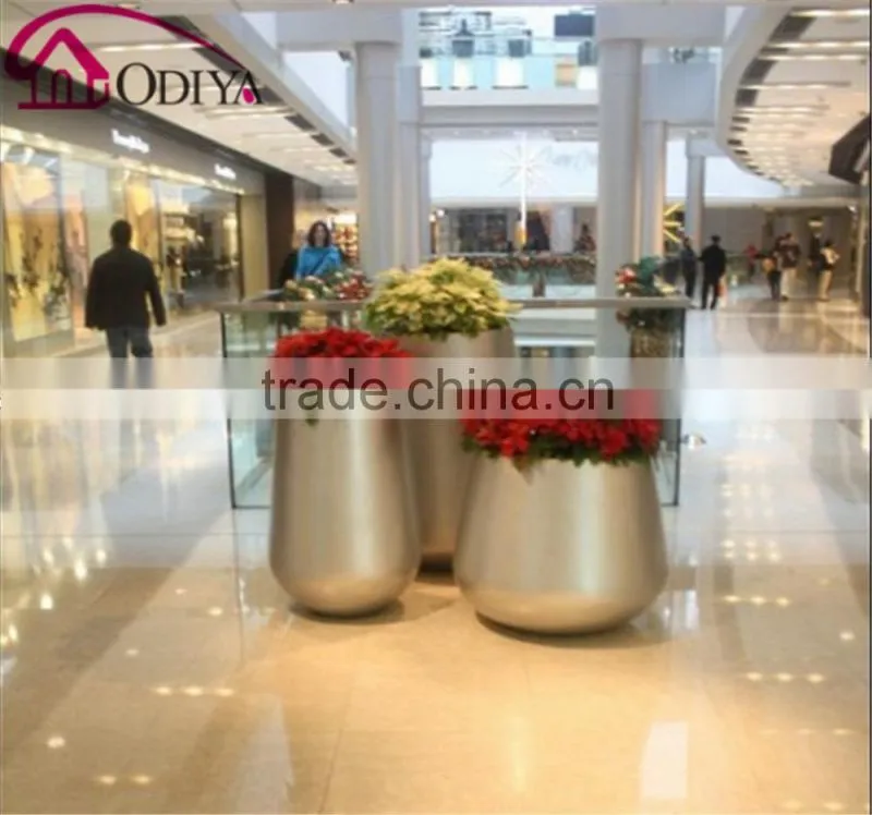 indoor decorative fiberglass flower pots large planters