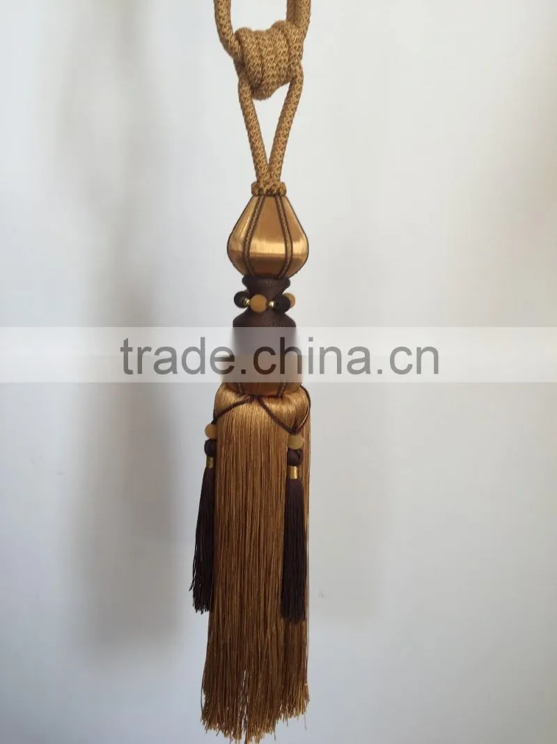 polyester tassel acrylic bead tassel decoration tassel for curtain