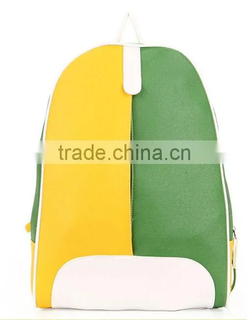 Hot fashion PU leather teenage school bags and backpack
