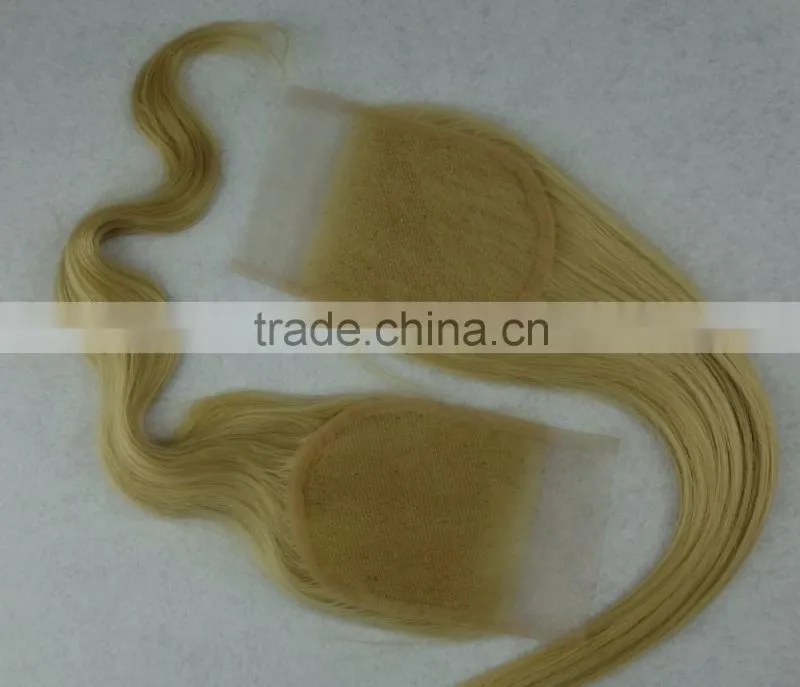 2016 Top sale for 100% human hair lace closure with excellent workmanship and competitive price