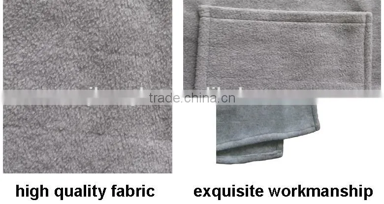 Fleece shawl scarf with pocket