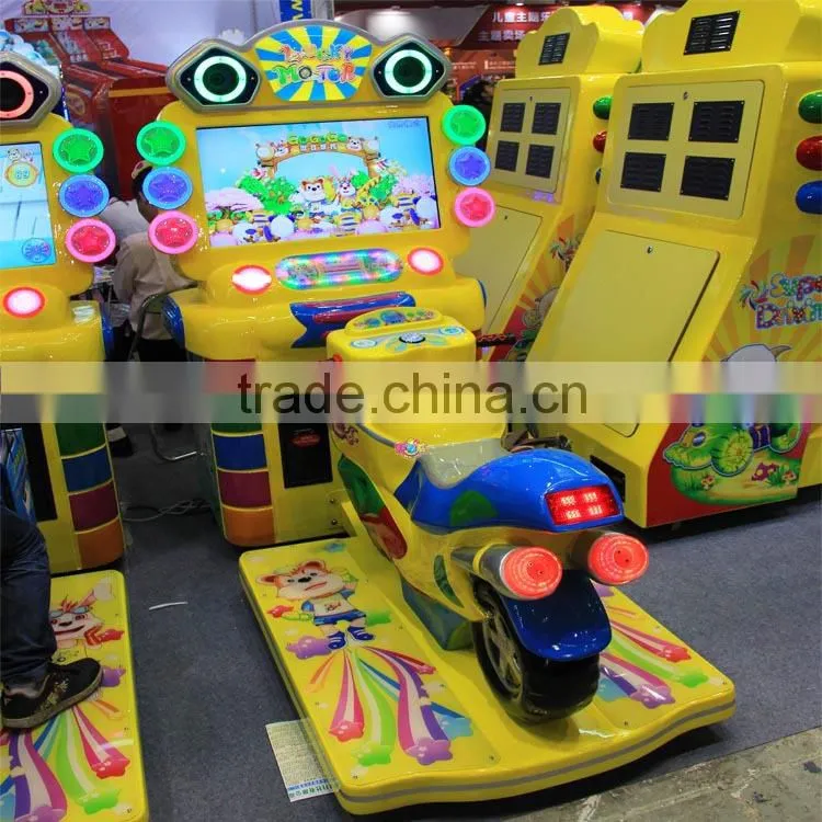 2015 hot sell luxury appearance 42 inch LCD simulator kids motorcycle racing game machine