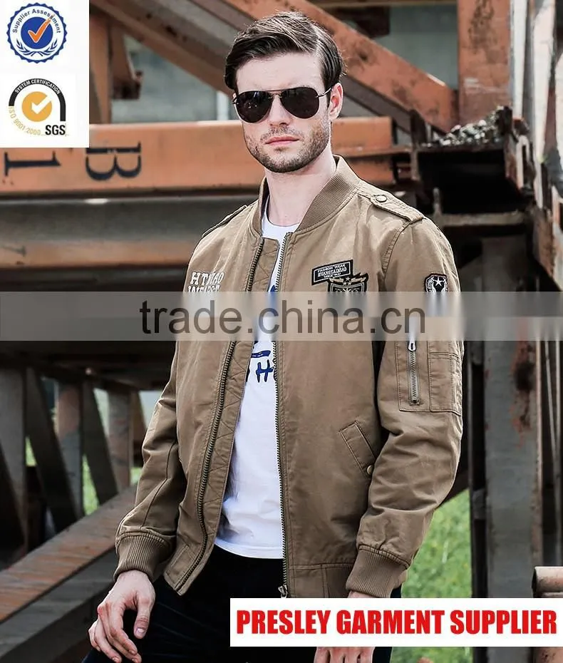 2016 new style Jackets wholesale down jacket custom jacket men with epaulet