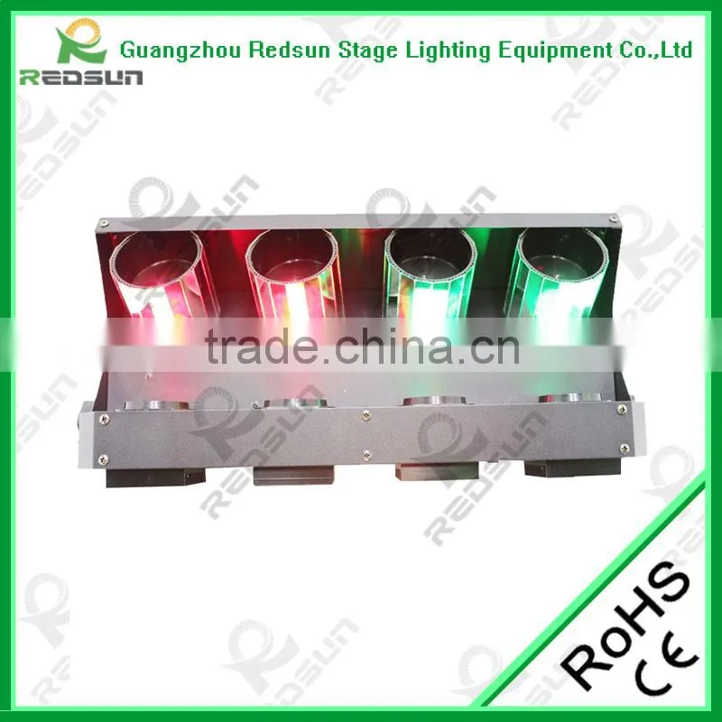 Professional delicate 60W DMX RGBW 4in1 LED Four Head Scan Light