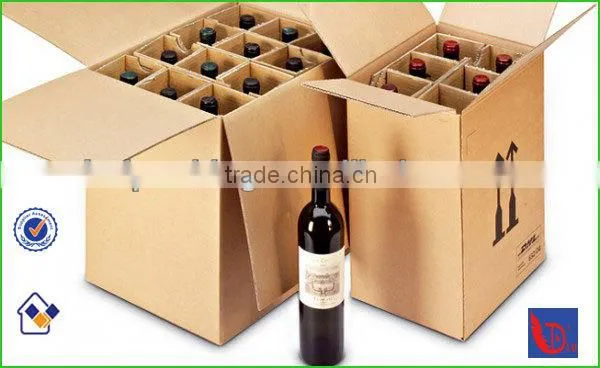 Champagne Corrugated Paper Packaging Box