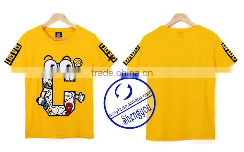 100 cotton unisex couple t-shirt wholesale china