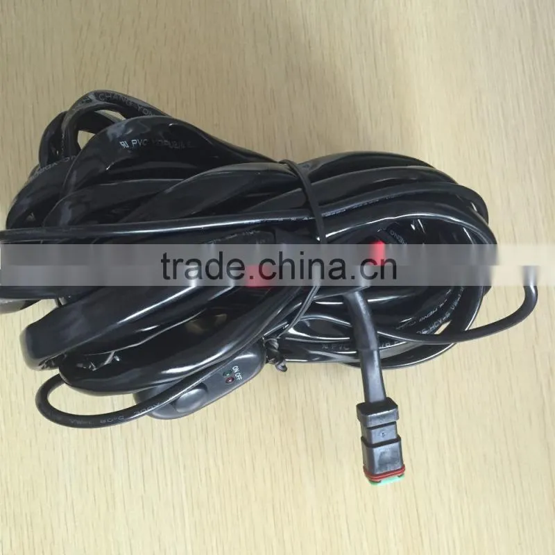 14VDC 40A LED Light Bar Wiring Harness Kit ON/OFF Switch Relay
