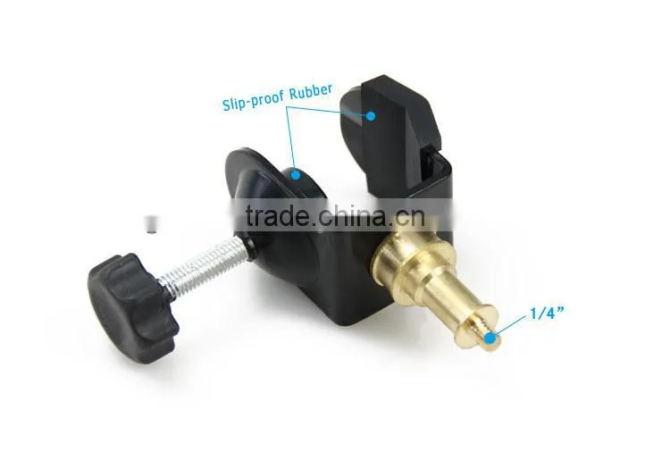Photographic clamp/ U tyep studio Clamp with 1/4 brass spigot nut for background backdrop stand